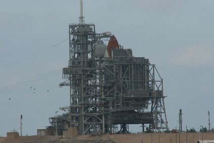 28 shuttle on launch pad.JPG